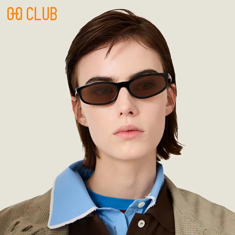 O-Q CLUB Women's Sunglasses Eyepieces Square Brand Designer Men Sun Glasses Man Style Eyewear Lunette Sunglass Woman Lenses Male