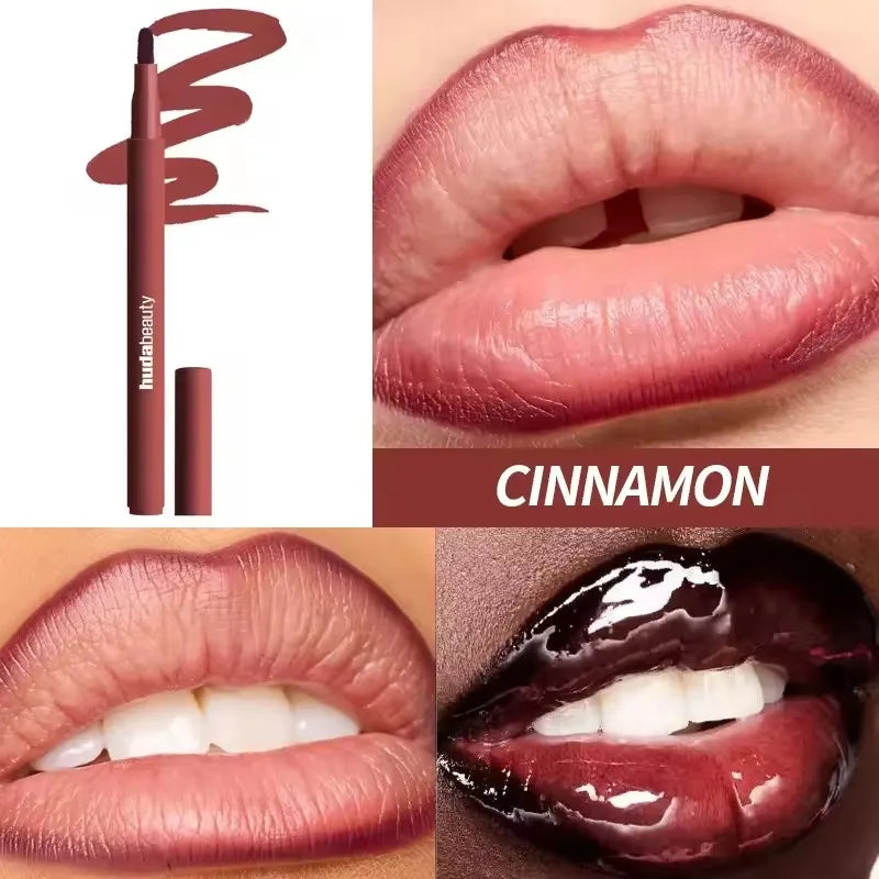 Velvet Brown Lip Liner Pencil Nude Matte Waterproof Non-stick Cup Cherry Red Lip Liner Lip Contour Pen Lipstick Makeup For Woman
